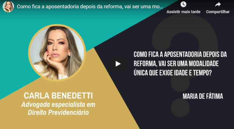 Como fica a aposentadoria depois da reforma, vai ser uma modalidade única que exige idade e tempo?